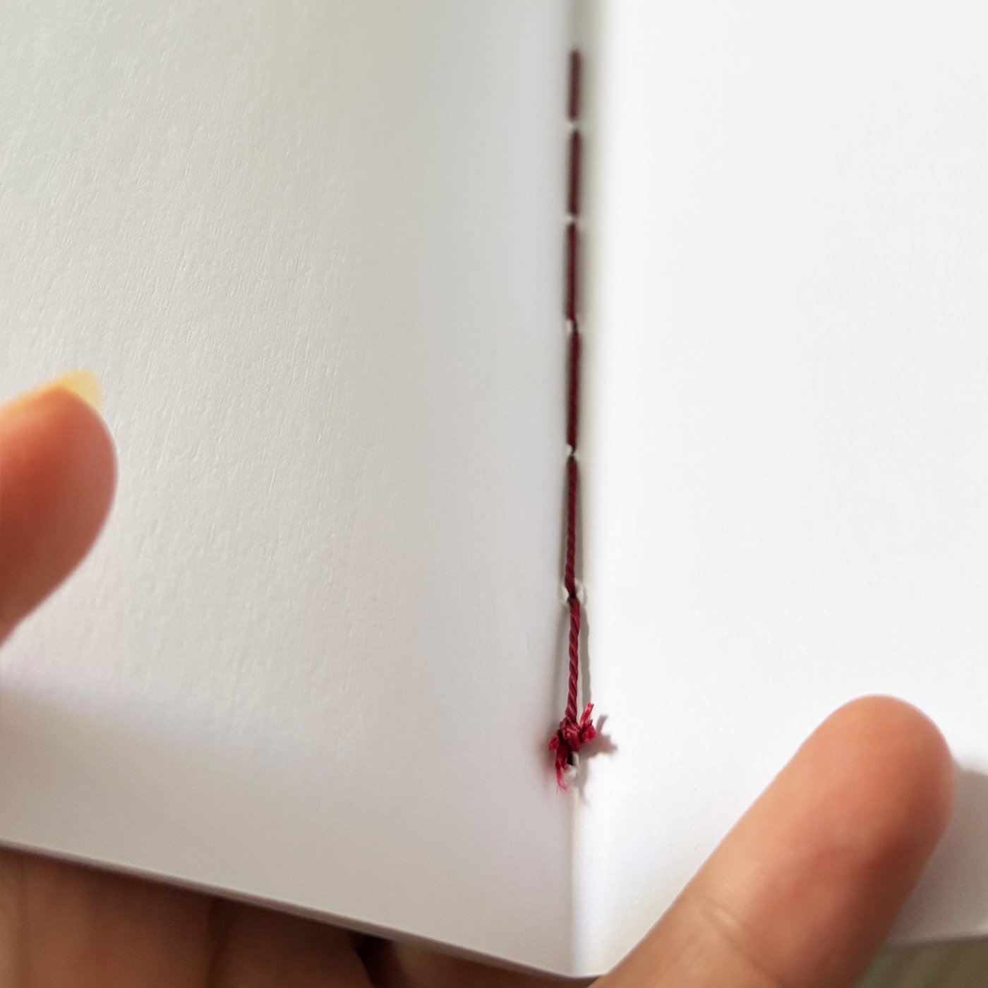 Libreta cosida a mano - Bolsillo con flores - Imagen 7