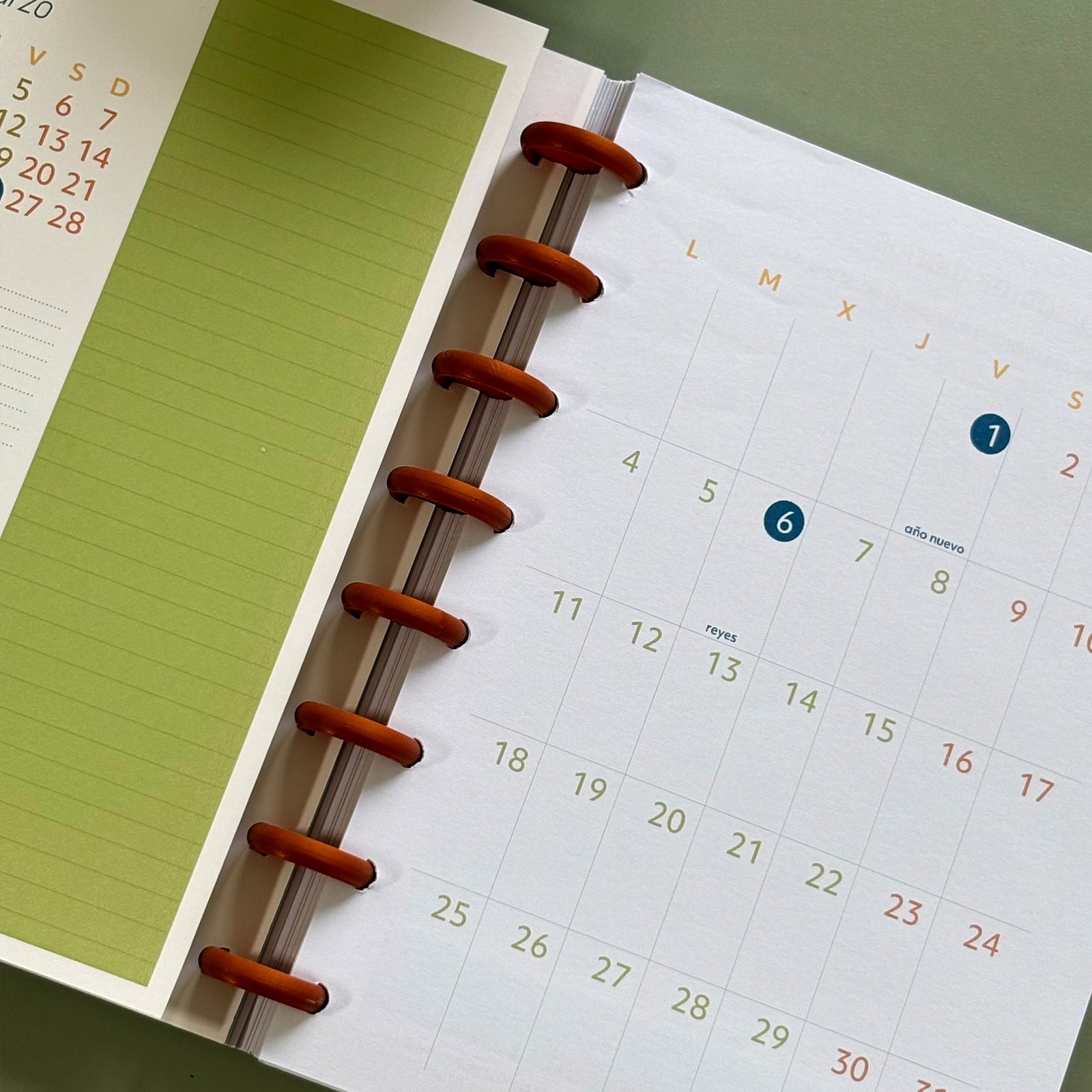 calendario mensual